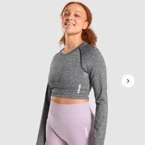 NWOT - Gymshark Adapt Marl Crop Top - Size S